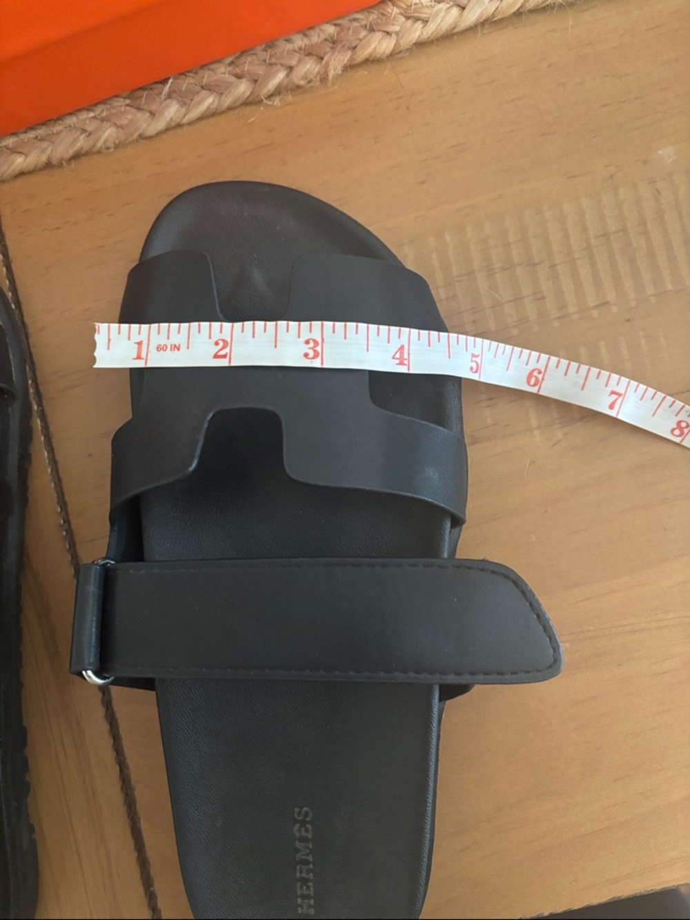 Black Leather sandals 38 - Picture 6 of 6